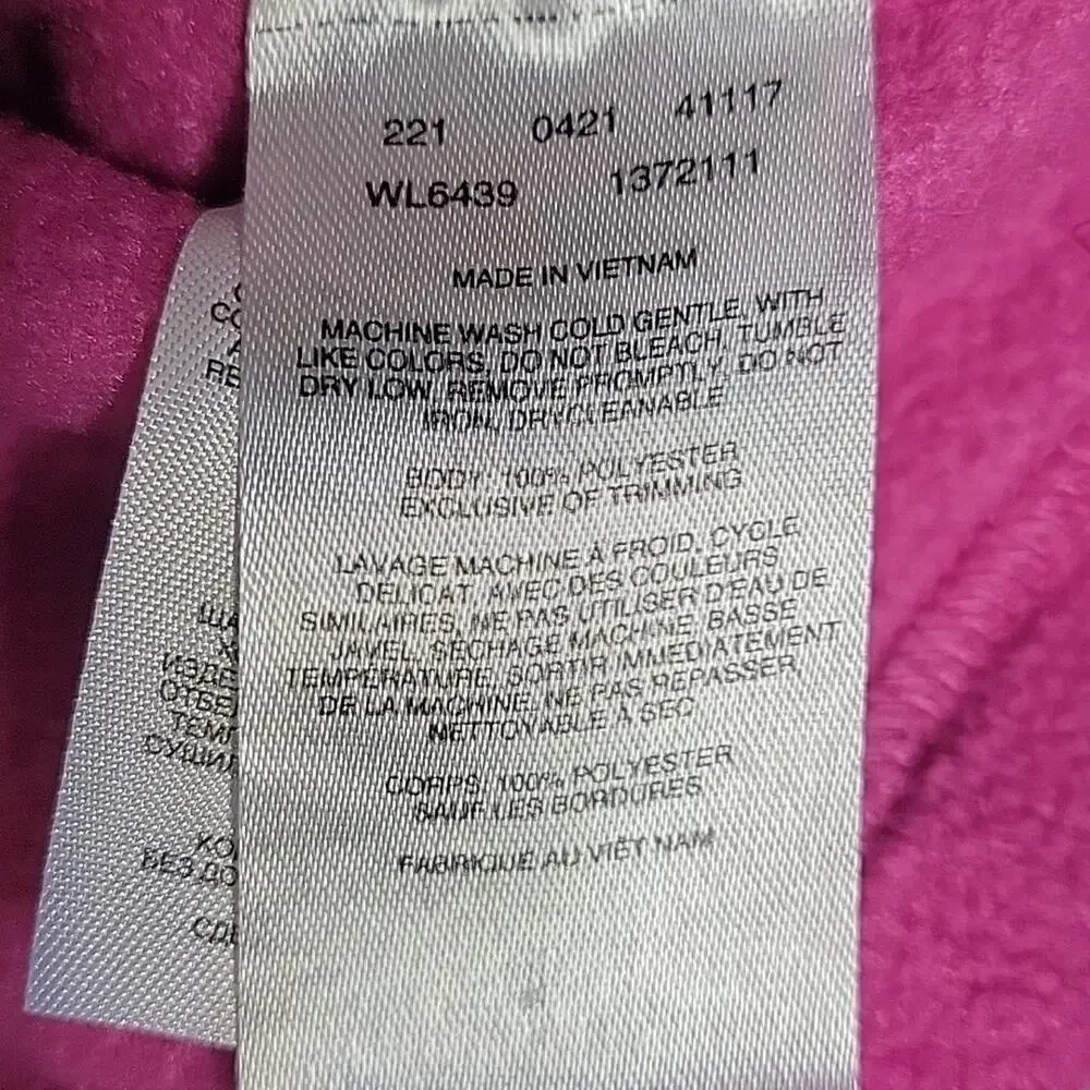 Columbia Benton Springs Full Zip Pink Fleece Jacket Womens Size Medium - Picture 10 of 10